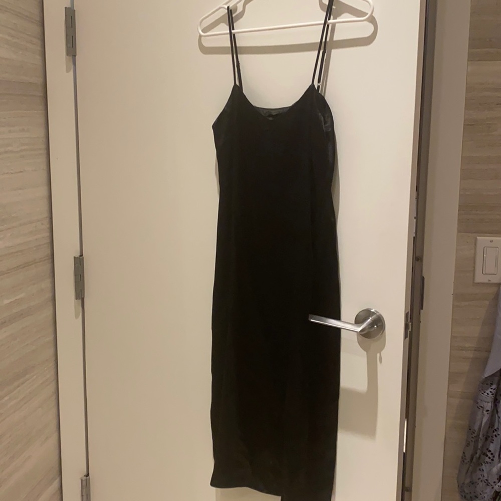 Black slip dress